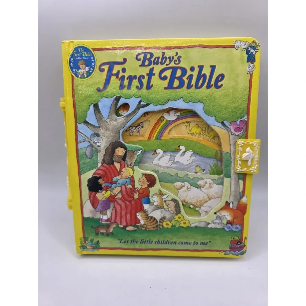 Vintage Baby's First Bible, Little Lambs Board Book, Readers Digest, 1996